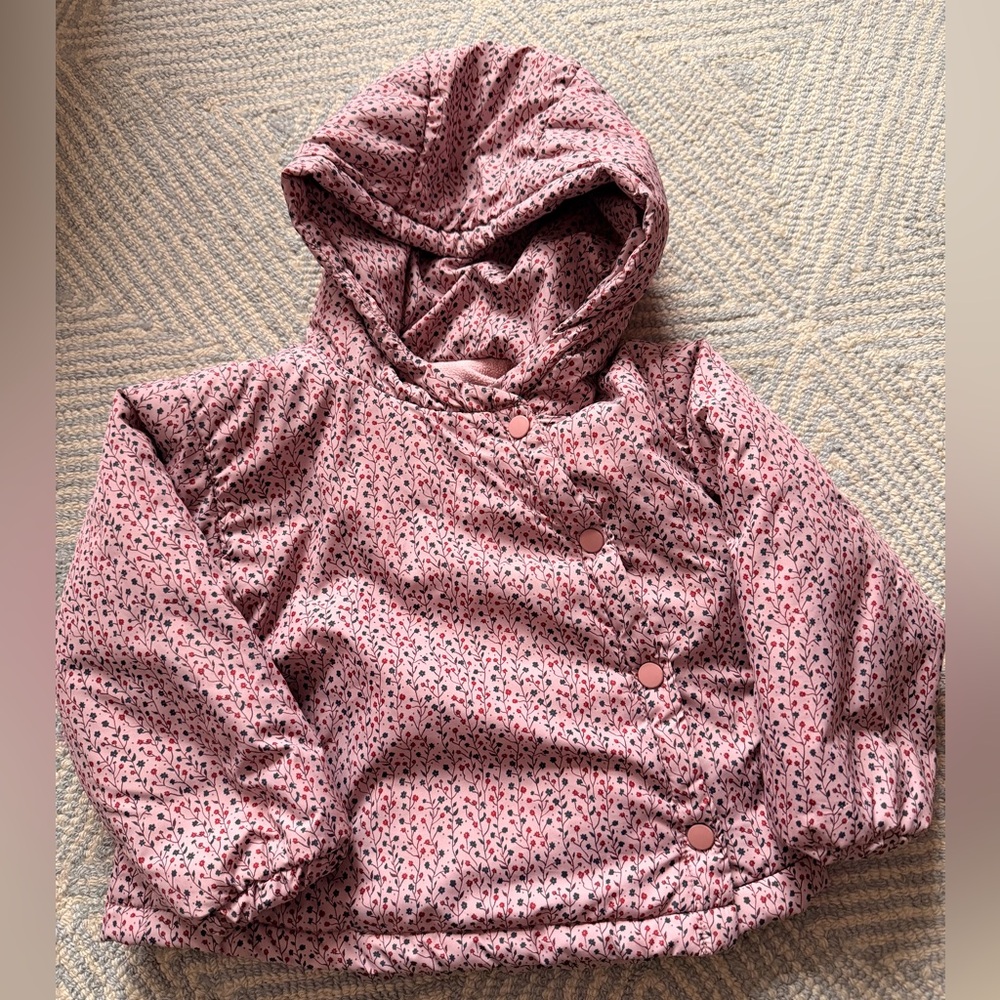 Mango FLOWERS PRINT QUILTED ANORAK